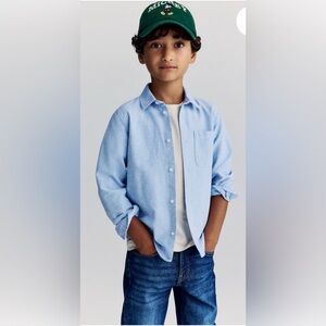 H&M Kids Sky Blue Button-Down Shirt